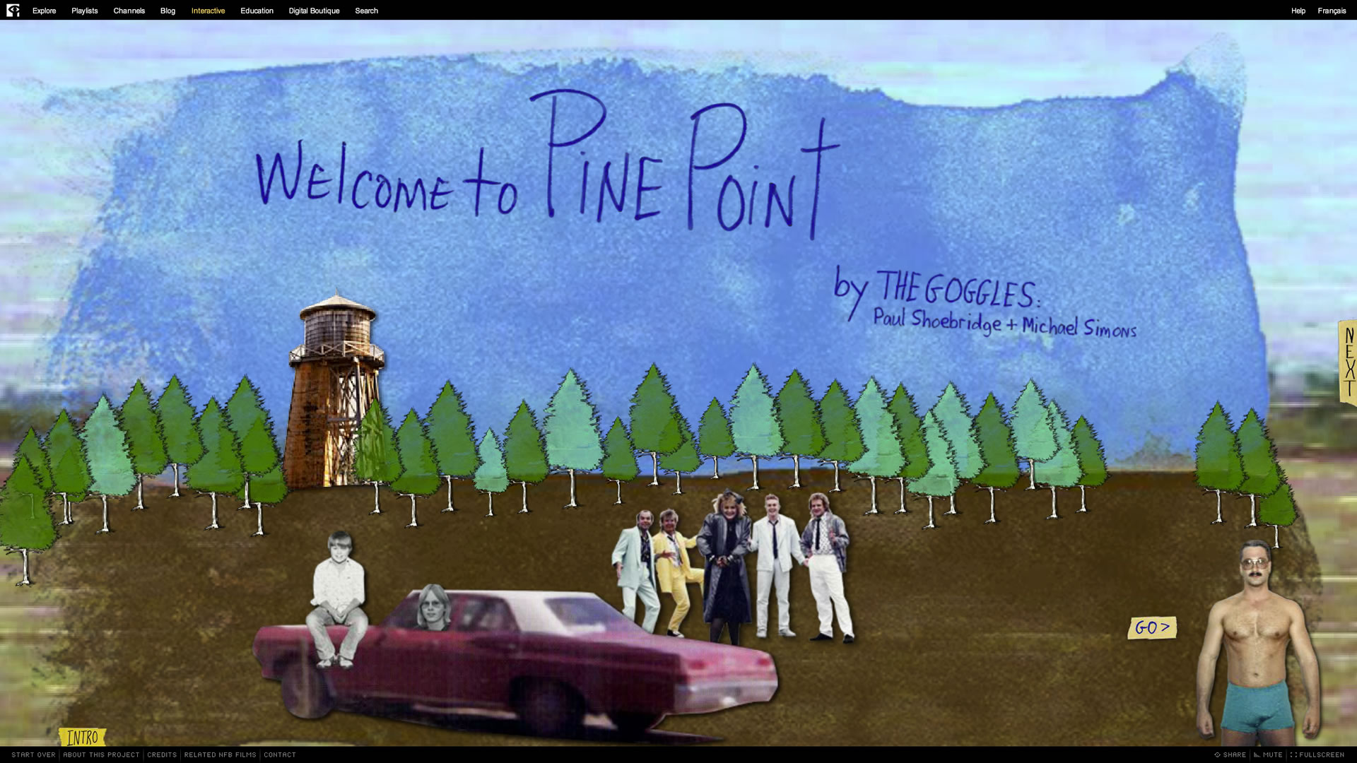 Welcome to Pine Point - Start Screen
